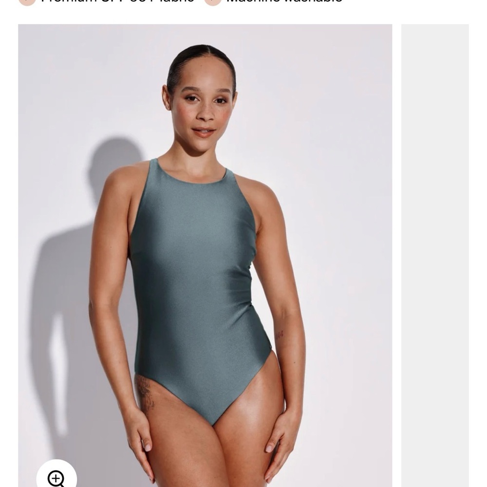 Knix 
Shimmer High Neck One Piece Swimsuit